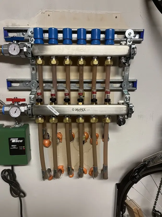 Plumber performing Gas Leak Detection at a residential property in Yulee